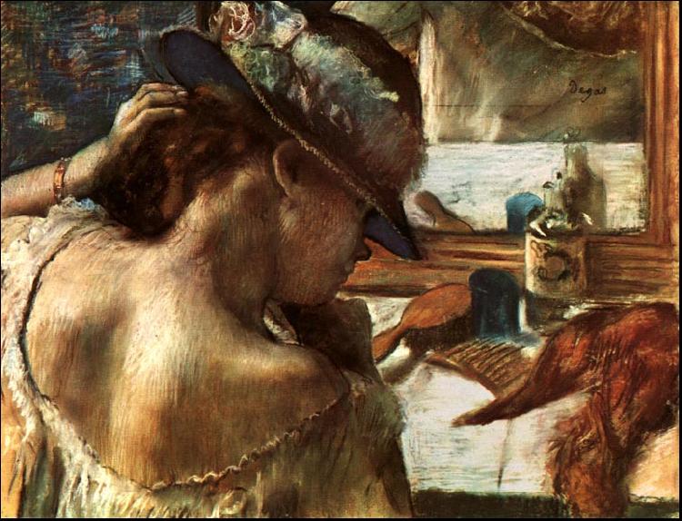 Edgar Degas Before the Mirror France oil painting art